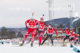 07.12.2014, Oestersund, Sweden (SWE):  Tarjei Boe (NOR), Andrejs Rastorgujevs (LAT), Nathan Smith (CAN) - IBU world cup biathlon, pursuit men, Oestersund (SWE). www.nordicfocus.com. © Manzoni/NordicFocus. Every downloaded picture is fee-liable.