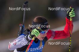 14.12.2014, Hochfilzen, Austria (AUT): Rosanna Crawford (CAN) - IBU world cup biathlon, pursuit women, Hochfilzen (AUT). www.nordicfocus.com. © Manzoni/NordicFocus. Every downloaded picture is fee-liable.