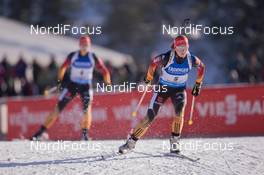 14.12.2014, Hochfilzen, Austria (AUT): Franziska Hildebrand (GER) - IBU world cup biathlon, pursuit women, Hochfilzen (AUT). www.nordicfocus.com. © Manzoni/NordicFocus. Every downloaded picture is fee-liable.