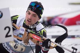 13.12.2014, Hochfilzen, Austria (AUT): Simon Desthieux (FRA) - IBU world cup biathlon, relay men, Hochfilzen (AUT). www.nordicfocus.com. © Manzoni/NordicFocus. Every downloaded picture is fee-liable.