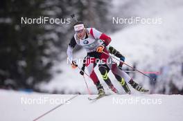 13.12.2014, Hochfilzen, Austria (AUT): Simon Eder (AUT) - IBU world cup biathlon, relay men, Hochfilzen (AUT). www.nordicfocus.com. © Manzoni/NordicFocus. Every downloaded picture is fee-liable.