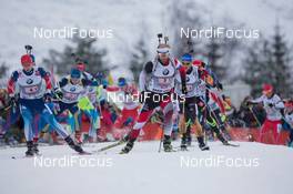 13.12.2014, Hochfilzen, Austria (AUT): Daniel Mesotitsch (AUT) - IBU world cup biathlon, relay men, Hochfilzen (AUT). www.nordicfocus.com. © Manzoni/NordicFocus. Every downloaded picture is fee-liable.