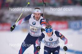13.12.2014, Hochfilzen, Austria (AUT): Leif Nordgren (USA), Russell Currier (USA) - IBU world cup biathlon, relay men, Hochfilzen (AUT). www.nordicfocus.com. © Manzoni/NordicFocus. Every downloaded picture is fee-liable.