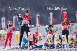 13.12.2014, Hochfilzen, Austria (AUT): Aita Gasparin (SUI) - IBU world cup biathlon, relay women, Hochfilzen (AUT). www.nordicfocus.com. © Manzoni/NordicFocus. Every downloaded picture is fee-liable.