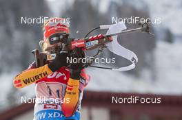 13.12.2014, Hochfilzen, Austria (AUT): Luise Kummer (GER) - IBU world cup biathlon, relay women, Hochfilzen (AUT). www.nordicfocus.com. © Manzoni/NordicFocus. Every downloaded picture is fee-liable.
