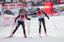 13.12.2014, Hochfilzen, Austria (AUT): Flurina Volken (SUI), Aita Gasparin (SUI) - IBU world cup biathlon, relay women, Hochfilzen (AUT). www.nordicfocus.com. © Manzoni/NordicFocus. Every downloaded picture is fee-liable.