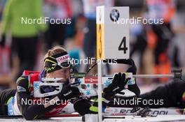 13.12.2014, Hochfilzen, Austria (AUT): Enora Latuilliere (FRA) - IBU world cup biathlon, relay women, Hochfilzen (AUT). www.nordicfocus.com. © Manzoni/NordicFocus. Every downloaded picture is fee-liable.