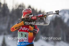 13.12.2014, Hochfilzen, Austria (AUT): Franziska Hildebrand (GER) - IBU world cup biathlon, relay women, Hochfilzen (AUT). www.nordicfocus.com. © Manzoni/NordicFocus. Every downloaded picture is fee-liable.