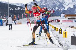 13.12.2014, Hochfilzen, Austria (AUT): Vanessa Hinz (GER) - IBU world cup biathlon, relay women, Hochfilzen (AUT). www.nordicfocus.com. © Manzoni/NordicFocus. Every downloaded picture is fee-liable.
