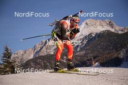 12.12.2014, Hochfilzen, Austria (AUT): Michael Roesch (BEL) - IBU world cup biathlon, sprint men, Hochfilzen (AUT). www.nordicfocus.com. © Manzoni/NordicFocus. Every downloaded picture is fee-liable.