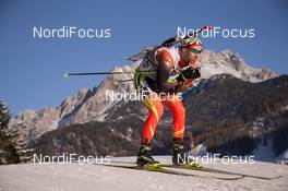 12.12.2014, Hochfilzen, Austria (AUT): Michael Roesch (BEL) - IBU world cup biathlon, sprint men, Hochfilzen (AUT). www.nordicfocus.com. © Manzoni/NordicFocus. Every downloaded picture is fee-liable.