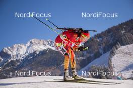 12.12.2014, Hochfilzen, Austria (AUT): Yue Wang (CHN) - IBU world cup biathlon, sprint women, Hochfilzen (AUT). www.nordicfocus.com. © Manzoni/NordicFocus. Every downloaded picture is fee-liable.
