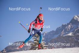 12.12.2014, Hochfilzen, Austria (AUT): Daria Virolaynen (RUS) - IBU world cup biathlon, sprint women, Hochfilzen (AUT). www.nordicfocus.com. © Manzoni/NordicFocus. Every downloaded picture is fee-liable.