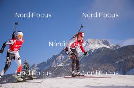 12.12.2014, Hochfilzen, Austria (AUT): Audrey Vaillancourt (CAN) - IBU world cup biathlon, sprint women, Hochfilzen (AUT). www.nordicfocus.com. © Manzoni/NordicFocus. Every downloaded picture is fee-liable.