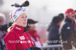 12.12.2014, Hochfilzen, Austria (AUT): Fanny Welle-Strand Horn (NOR) - IBU world cup biathlon, sprint women, Hochfilzen (AUT). www.nordicfocus.com. © Manzoni/NordicFocus. Every downloaded picture is fee-liable.