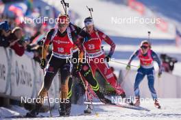 21.12.2014, Pokljuka, Slovenia (SLO): Vanessa Hinz (GER) - IBU world cup biathlon, mass women, Pokljuka (SLO). www.nordicfocus.com. © Manzoni/NordicFocus. Every downloaded picture is fee-liable.
