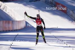 21.12.2014, Pokljuka, Slovenia (SLO): Anais Bescond (FRA) - IBU world cup biathlon, mass women, Pokljuka (SLO). www.nordicfocus.com. © Manzoni/NordicFocus. Every downloaded picture is fee-liable.