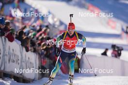21.12.2014, Pokljuka, Slovenia (SLO): Valj Semerenko (UKR) - IBU world cup biathlon, mass women, Pokljuka (SLO). www.nordicfocus.com. © Manzoni/NordicFocus. Every downloaded picture is fee-liable.