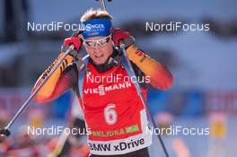 20.12.2014, Pokljuka, Slovenia (SLO): Simon Schempp (GER) - IBU world cup biathlon, pursuit men, Pokljuka (SLO). www.nordicfocus.com. © Manzoni/NordicFocus. Every downloaded picture is fee-liable.