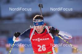 20.12.2014, Pokljuka, Slovenia (SLO): Tim Burke (USA) - IBU world cup biathlon, pursuit men, Pokljuka (SLO). www.nordicfocus.com. © Manzoni/NordicFocus. Every downloaded picture is fee-liable.
