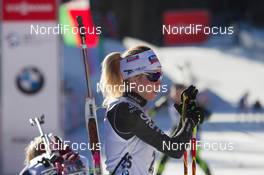 20.12.2014, Pokljuka, Slovenia (SLO): Elisa Gasparin (SUI)  - IBU world cup biathlon, pursuit women, Pokljuka (SLO). www.nordicfocus.com. © Manzoni/NordicFocus. Every downloaded picture is fee-liable.