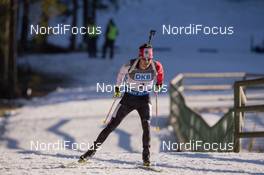 19.12.2014, Pokljuka, Slovenia (SLO): Nathan Smith (CAN) - IBU world cup biathlon, sprint men, Pokljuka (SLO). www.nordicfocus.com. © Manzoni/NordicFocus. Every downloaded picture is fee-liable.