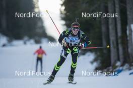 19.12.2014, Pokljuka, Slovenia (SLO): Florent Claude (FRA) - IBU world cup biathlon, sprint men, Pokljuka (SLO). www.nordicfocus.com. © Manzoni/NordicFocus. Every downloaded picture is fee-liable.