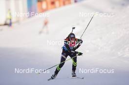 18.12.2014, Pokljuka, Slovenia (SLO): Justine Braisaz (FRA) - IBU world cup biathlon, sprint women, Pokljuka (SLO). www.nordicfocus.com. © Manzoni/NordicFocus. Every downloaded picture is fee-liable.