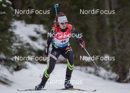 18.12.2014, Pokljuka, Slovenia (SLO): Sofie Boilley (FRA) - IBU world cup biathlon, sprint women, Pokljuka (SLO). www.nordicfocus.com. © Manzoni/NordicFocus. Every downloaded picture is fee-liable.