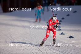 18.12.2014, Pokljuka, Slovenia (SLO): Marte Olsbu (NOR) - IBU world cup biathlon, sprint women, Pokljuka (SLO). www.nordicfocus.com. © Manzoni/NordicFocus. Every downloaded picture is fee-liable.