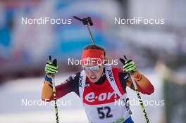 18.12.2014, Pokljuka, Slovenia (SLO): Laura Dahlmeier (GER) - IBU world cup biathlon, sprint women, Pokljuka (SLO). www.nordicfocus.com. © Manzoni/NordicFocus. Every downloaded picture is fee-liable.