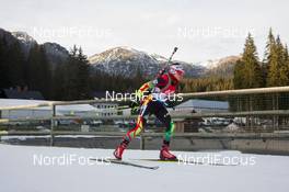 18.12.2014, Pokljuka, Slovenia (SLO): Iryna Kryuko (BLR) - IBU world cup biathlon, sprint women, Pokljuka (SLO). www.nordicfocus.com. © Manzoni/NordicFocus. Every downloaded picture is fee-liable.