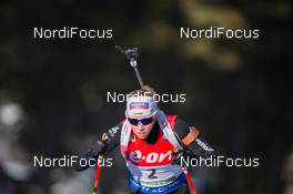 18.12.2014, Pokljuka, Slovenia (SLO): Elisa Gasparin (SUI) - IBU world cup biathlon, sprint women, Pokljuka (SLO). www.nordicfocus.com. © Manzoni/NordicFocus. Every downloaded picture is fee-liable.