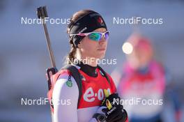 18.12.2014, Pokljuka, Slovenia (SLO): Rosanna Crawford (CAN) - IBU world cup biathlon, sprint women, Pokljuka (SLO). www.nordicfocus.com. © Manzoni/NordicFocus. Every downloaded picture is fee-liable.