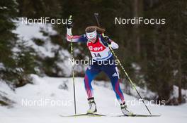 18.12.2014, Pokljuka, Slovenia (SLO): Susan Dunklee (USA) - IBU world cup biathlon, sprint women, Pokljuka (SLO). www.nordicfocus.com. © Manzoni/NordicFocus. Every downloaded picture is fee-liable.