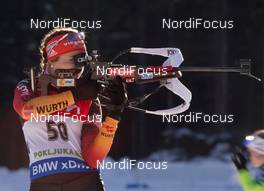 18.12.2014, Pokljuka, Slovenia (SLO): Luise Kummer (GER) - IBU world cup biathlon, sprint women, Pokljuka (SLO). www.nordicfocus.com. © Manzoni/NordicFocus. Every downloaded picture is fee-liable.