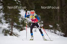 18.12.2014, Pokljuka, Slovenia (SLO): Kaisa Maekaeraeinen (FIN) - IBU world cup biathlon, sprint women, Pokljuka (SLO). www.nordicfocus.com. © Manzoni/NordicFocus. Every downloaded picture is fee-liable.