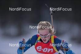 18.12.2014, Pokljuka, Slovenia (SLO): Emma Nilsson (SWE) - IBU world cup biathlon, sprint women, Pokljuka (SLO). www.nordicfocus.com. © Manzoni/NordicFocus. Every downloaded picture is fee-liable.