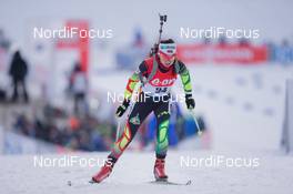 18.12.2014, Pokljuka, Slovenia (SLO): Iryna Kryuko (BLR) - IBU world cup biathlon, sprint women, Pokljuka (SLO). www.nordicfocus.com. © Manzoni/NordicFocus. Every downloaded picture is fee-liable.