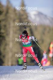 18.12.2014, Pokljuka, Slovenia (SLO): Desislava Stoyanova (BUL) - IBU world cup biathlon, sprint women, Pokljuka (SLO). www.nordicfocus.com. © Manzoni/NordicFocus. Every downloaded picture is fee-liable.