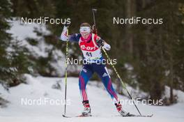 18.12.2014, Pokljuka, Slovenia (SLO): Annalies Cook (USA) - IBU world cup biathlon, sprint women, Pokljuka (SLO). www.nordicfocus.com. © Manzoni/NordicFocus. Every downloaded picture is fee-liable.