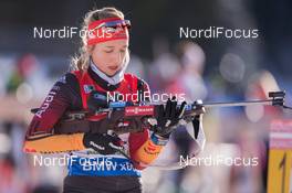 18.12.2014, Pokljuka, Slovenia (SLO): Franziska Preuss (GER) - IBU world cup biathlon, sprint women, Pokljuka (SLO). www.nordicfocus.com. © Manzoni/NordicFocus. Every downloaded picture is fee-liable.