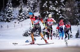 01.01.2014, Lenzerheide, Switzerland (SUI): Stefanie Boehler (GER), Katerina Smutna (AUT), Polina Medvedeva (RUS), (l-r) - FIS world cup cross-country, tour de ski, mass women, Lenzerheide (SUI). www.nordicfocus.com. © Felgenhauer/NordicFocus. Every downloaded picture is fee-liable.