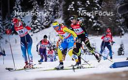 01.01.2014, Lenzerheide, Switzerland (SUI): Yulia Tikhonova (RUS), Valentina Shevchenko (UKR), Celia Aymonier (FRA), (l-r) - FIS world cup cross-country, tour de ski, mass women, Lenzerheide (SUI). www.nordicfocus.com. © Felgenhauer/NordicFocus. Every downloaded picture is fee-liable.