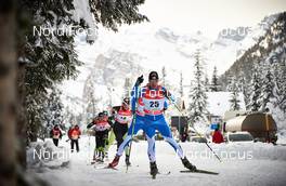03.01.2014, Cortina-Toblach, Italy (ITA): Robin Duvillard (FRA), Martin Jaks (CZE), Lari Lehtonen (FIN), (l-r) - FIS world cup cross-country, tour de ski, pursuit men, Cortina-Toblach (ITA). www.nordicfocus.com. © Felgenhauer/NordicFocus. Every downloaded picture is fee-liable.