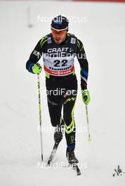 04.01.2014, Val di Fiemme, Italy (ITA): Robin Duvillard (FRA) - FIS world cup cross-country, tour de ski, 10km men, Val di Fiemme (ITA). www.nordicfocus.com. © Felgenhauer/NordicFocus. Every downloaded picture is fee-liable.