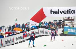 04.01.2014, Val di Fiemme, Italy (ITA): Andrey Larkov (RUS), Keishin Yoshida (JPN), (l-r) - FIS world cup cross-country, tour de ski, 10km men, Val di Fiemme (ITA). www.nordicfocus.com. © Felgenhauer/NordicFocus. Every downloaded picture is fee-liable.