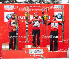 05.01.2014, Val di Fiemme, Italy (ITA): Petter Northug (NOR), Martin Johnsrud Sundby (NOR), Alex Harvey (CAN), (l-r), (l-r) - FIS world cup cross-country, tour de ski, final climb men, Val di Fiemme (ITA). www.nordicfocus.com. © Felgenhauer/NordicFocus. Every downloaded picture is fee-liable.