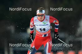 11.01.2014, Nove Mesto, Czech Republic (CZE): Ingvild Flugstadt Oestberg (NOR) - FIS world cup cross-country, individual sprint, Nove Mesto (CZE). www.nordicfocus.com. © Rauschendorfer/NordicFocus. Every downloaded picture is fee-liable.