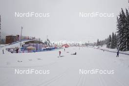 01.02.2014, Toblach, Italy (ITA): Event Feature: the stadium is ready for competition - FIS world cup cross-country, 10km women, Toblach (ITA). www.nordicfocus.com. © Manzoni/NordicFocus. Every downloaded picture is fee-liable.